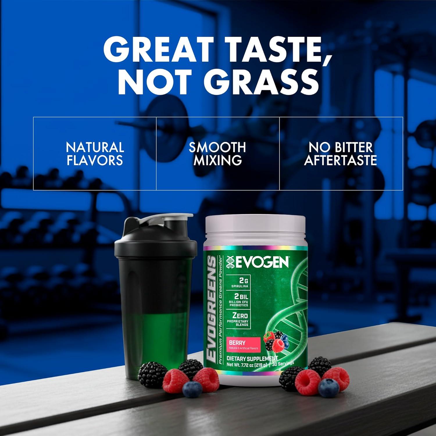 Evogen Evogreens Polvo de Super Greens Baya 30 Porciones