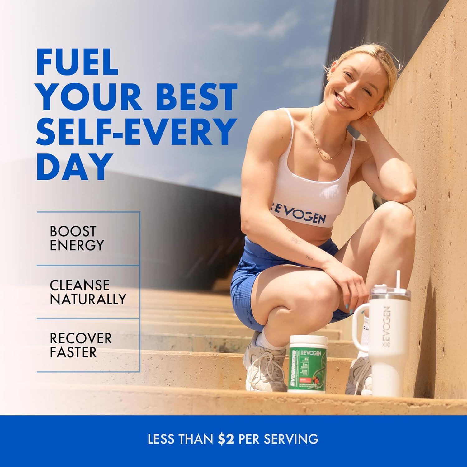 Evogen Evogreens Polvo de Super Greens Baya 30 Porciones