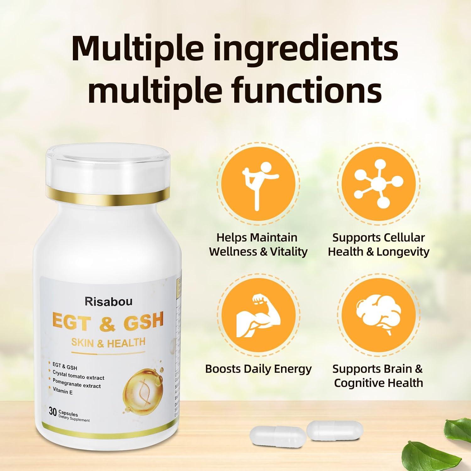 Suplemento L-Ergothioneine con Hierro Risabou 60 Cápsulas