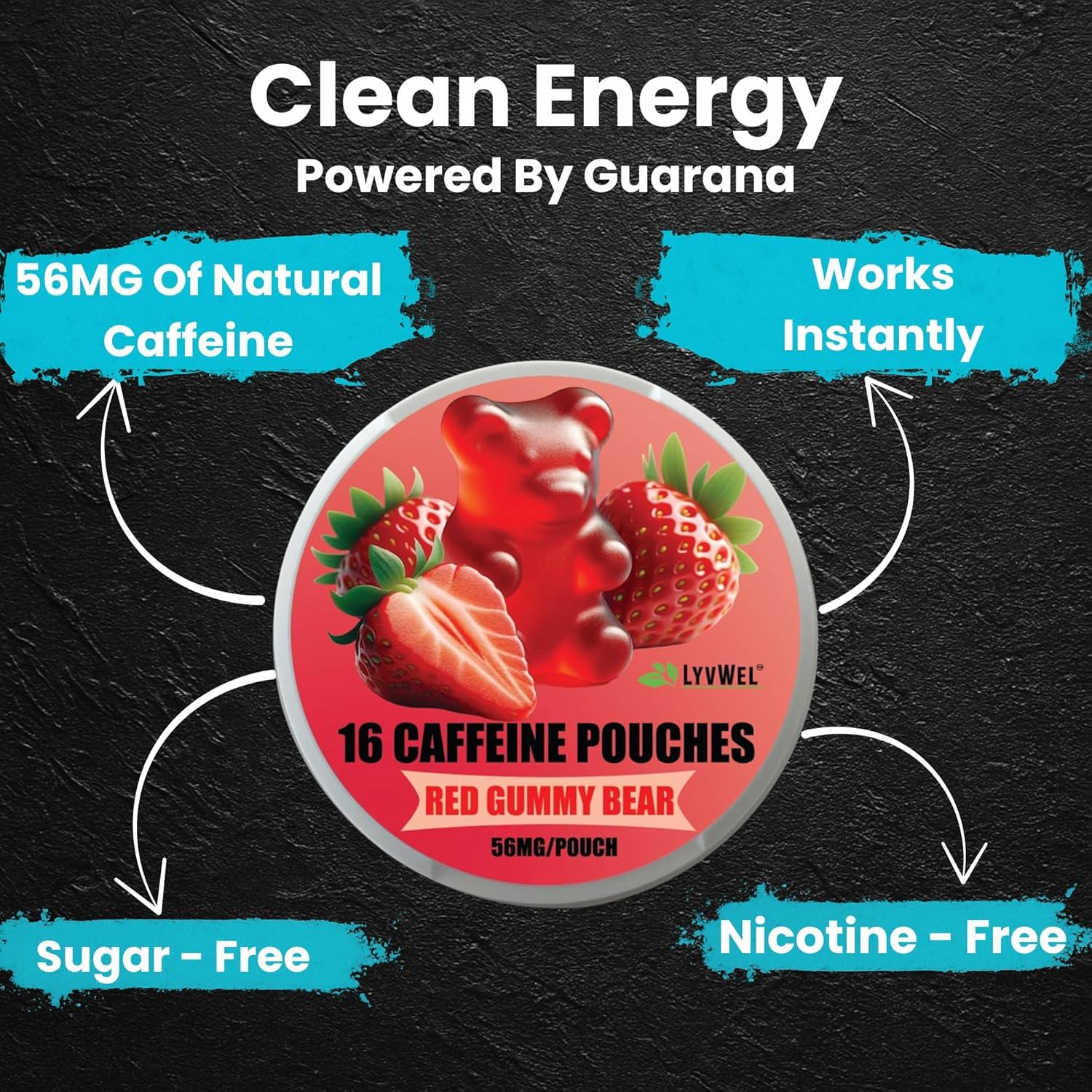 Pouches de Energía LyvWel 56mg - 6 Sabores, 96 Pouches