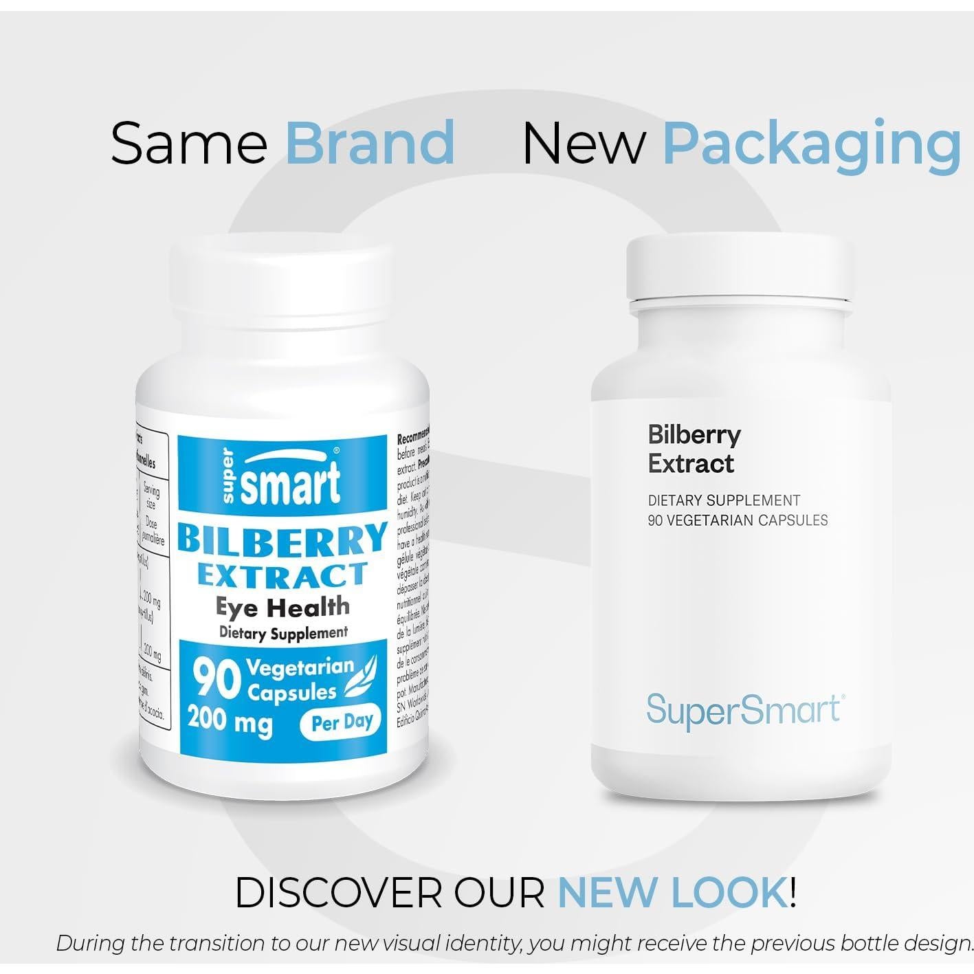 Suplemento de Arándano Supersmart 90 Cápsulas Vegetarianas 25% Antocianinas