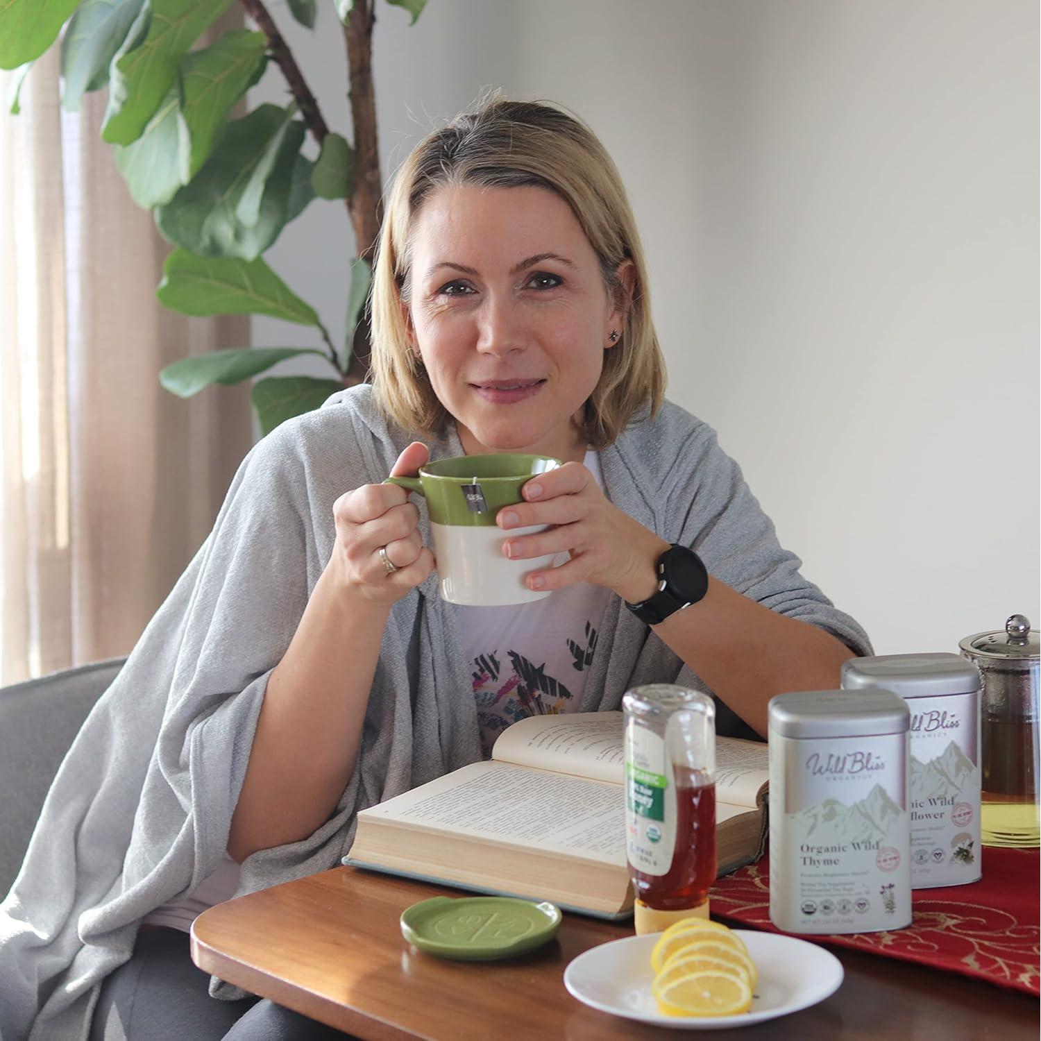 Té Orgánico de Flor de Saúco y Tomillo - 50 Porciones