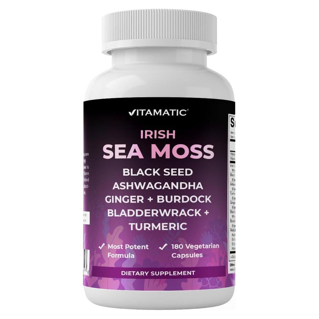 Suplemento Vegano Vitamatic Musgo Marino 180 Cápsulas