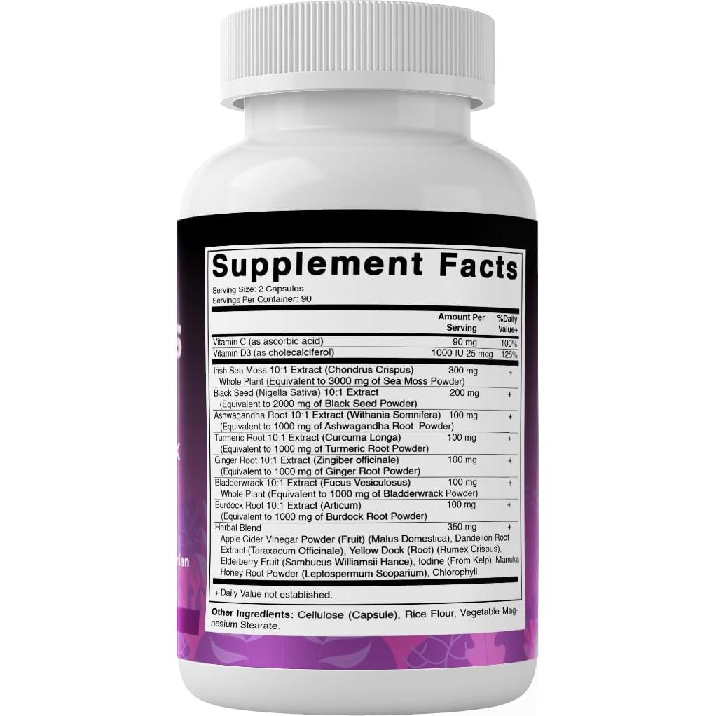 Suplemento Vegano Vitamatic Musgo Marino 180 Cápsulas