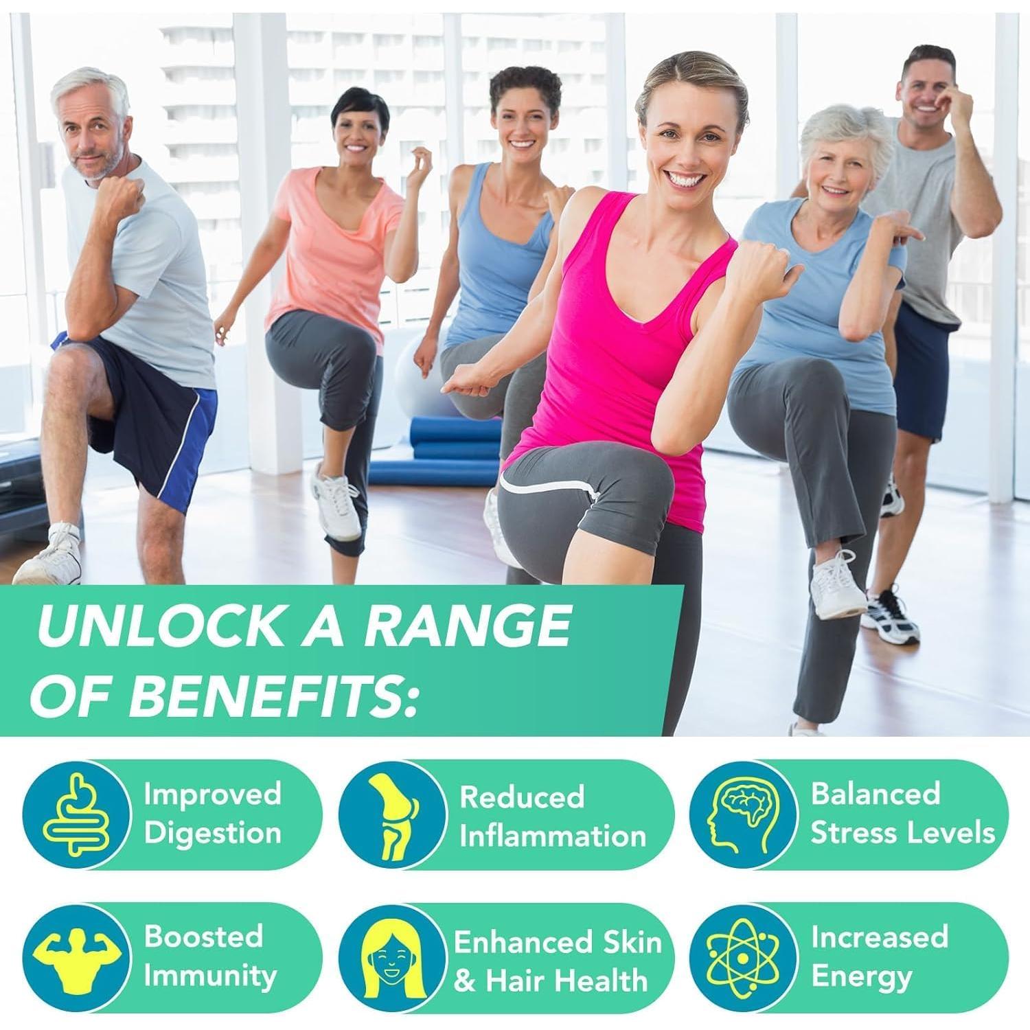 Cápsulas de Musgo Marino HealthyFinds 49.6g - Salud Digestiva y Piel Radiante