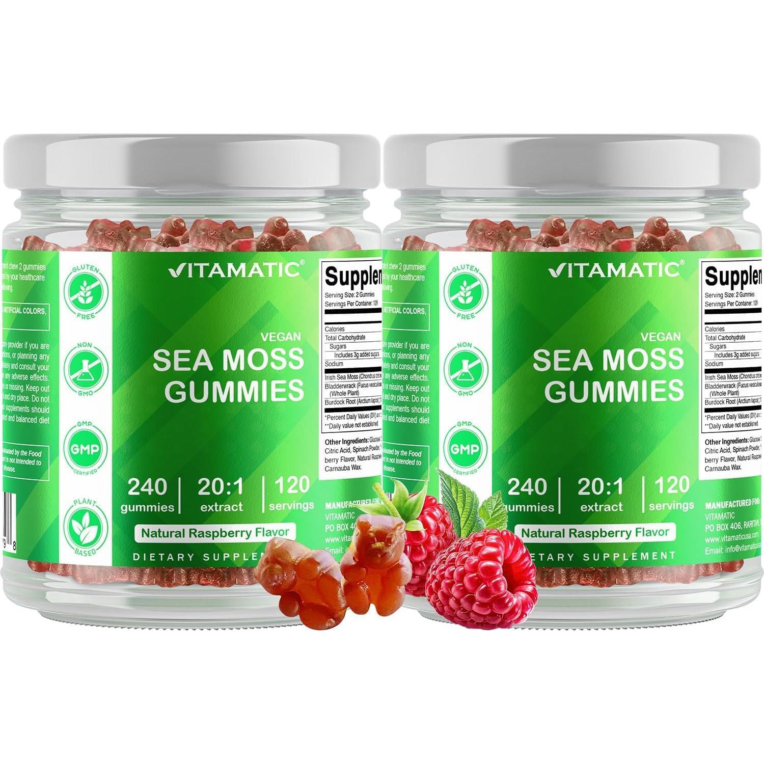 Gomitas Veganas de Musgo Marino Vitamatic 240 unidades