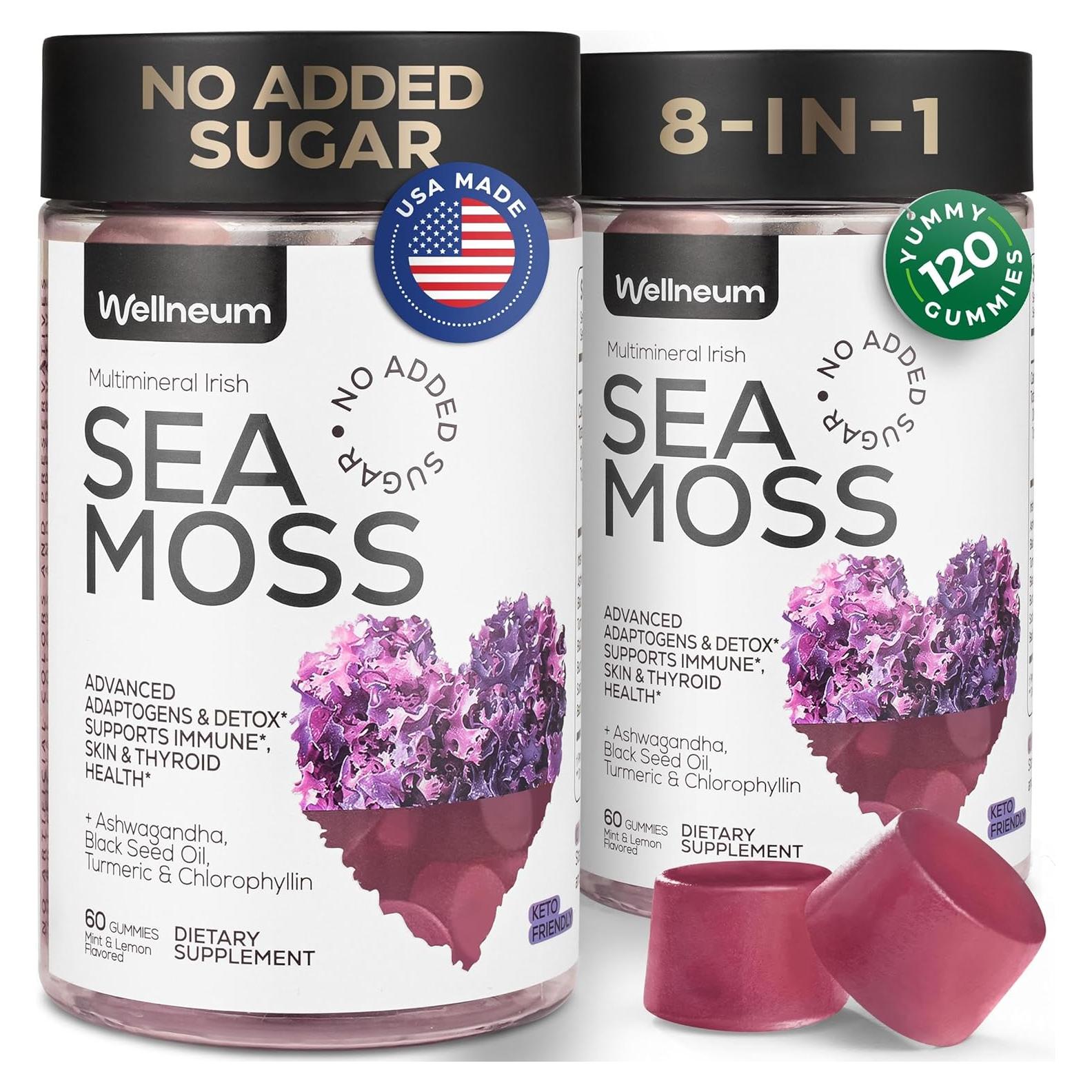 Gomitas de Musgo Marino Wellneum 3000 mg 60 Conteo Veganas