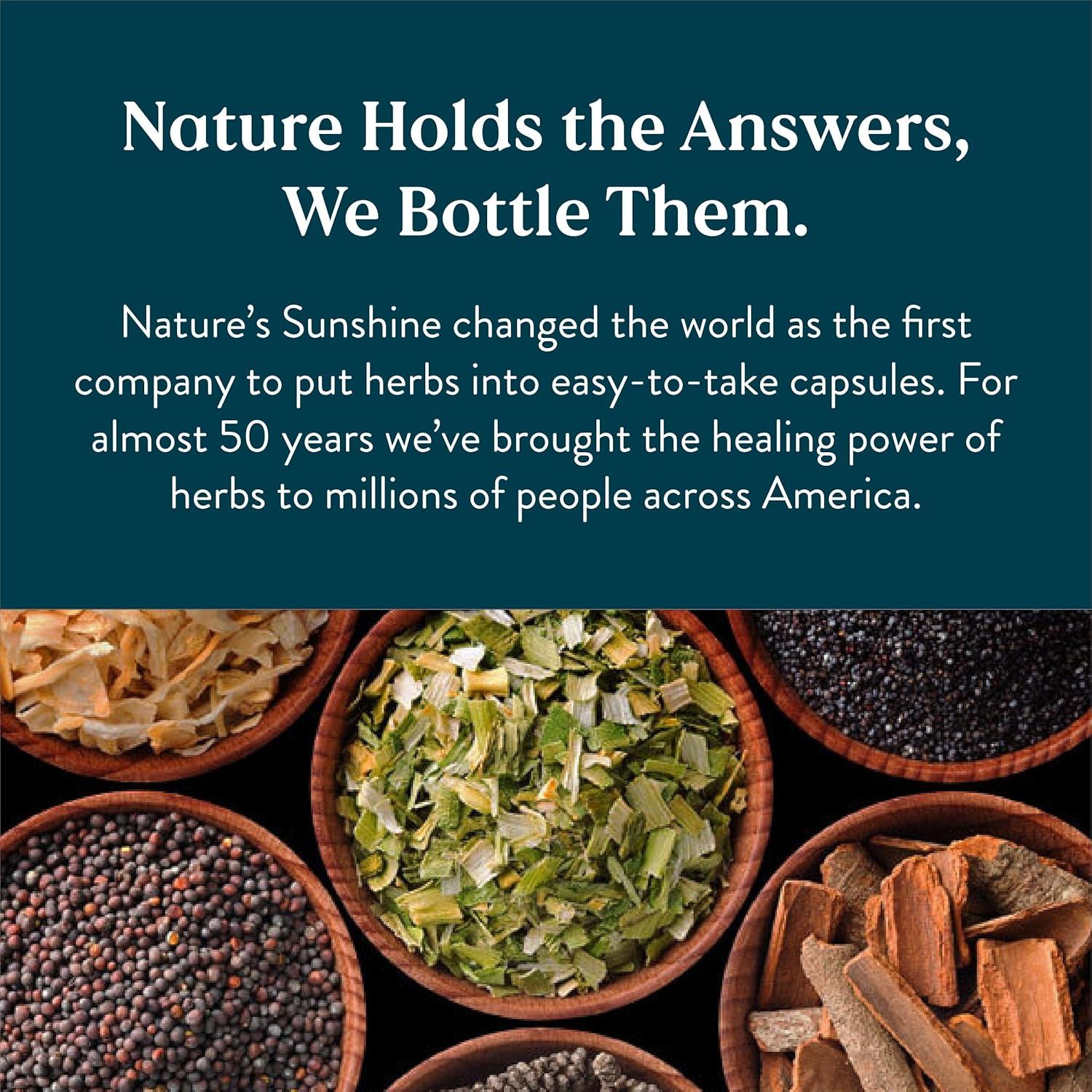 Arroz de Levadura Roja Nature's Sunshine 120 Cápsulas 1140 mg