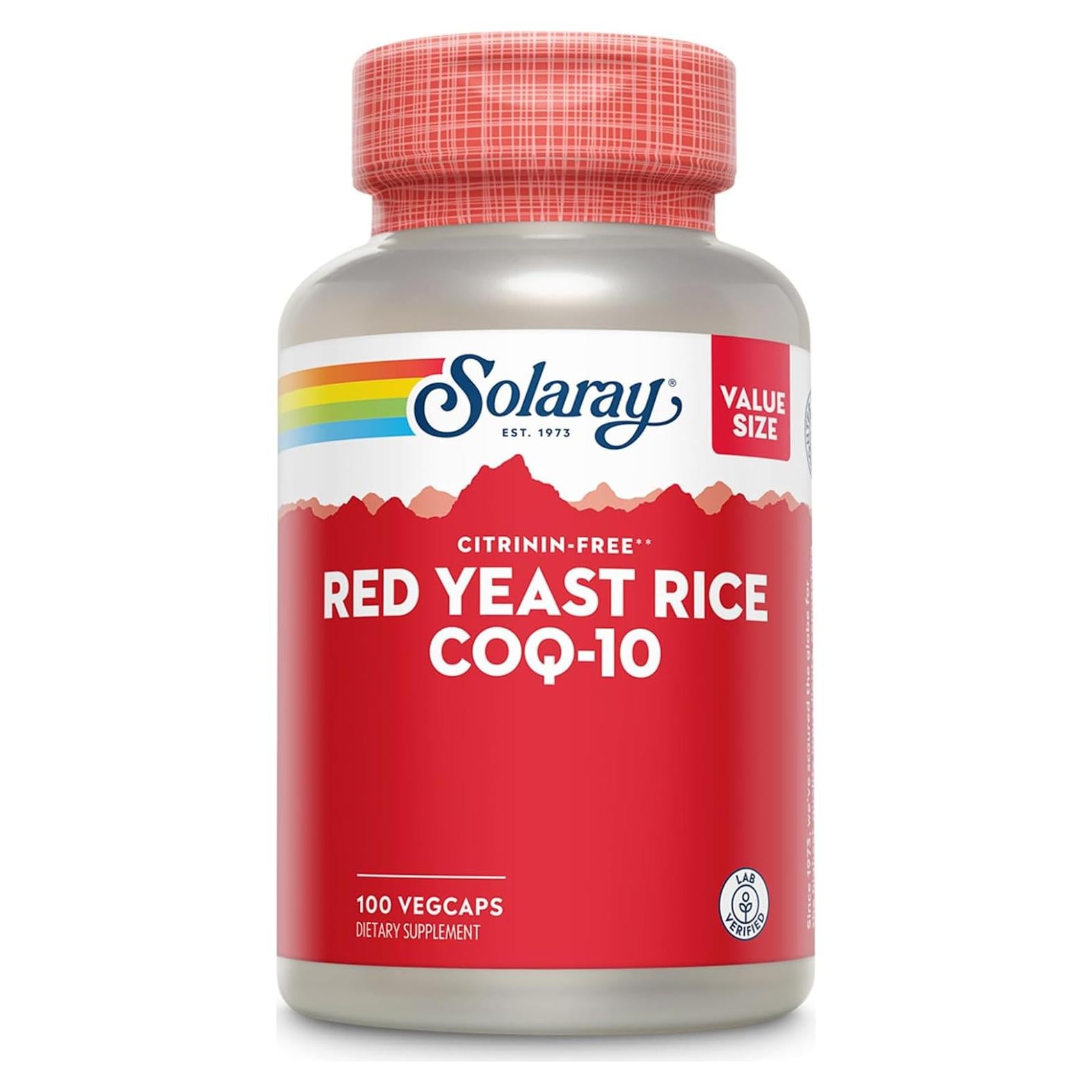Solaray Arroz de Levadura Roja 600 mg + CoQ10 30 mg 100 VegCaps