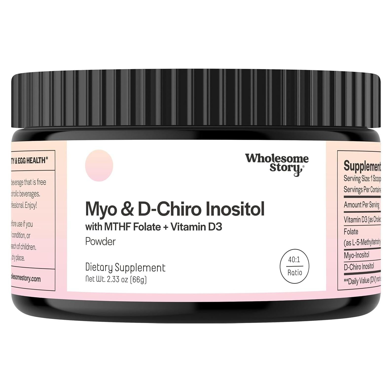 Suplemento de Inositol en Polvo Wholesome Story 30 Porciones