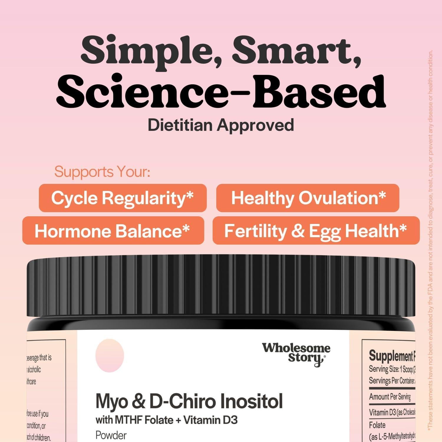 Suplemento de Inositol en Polvo Wholesome Story 30 Porciones