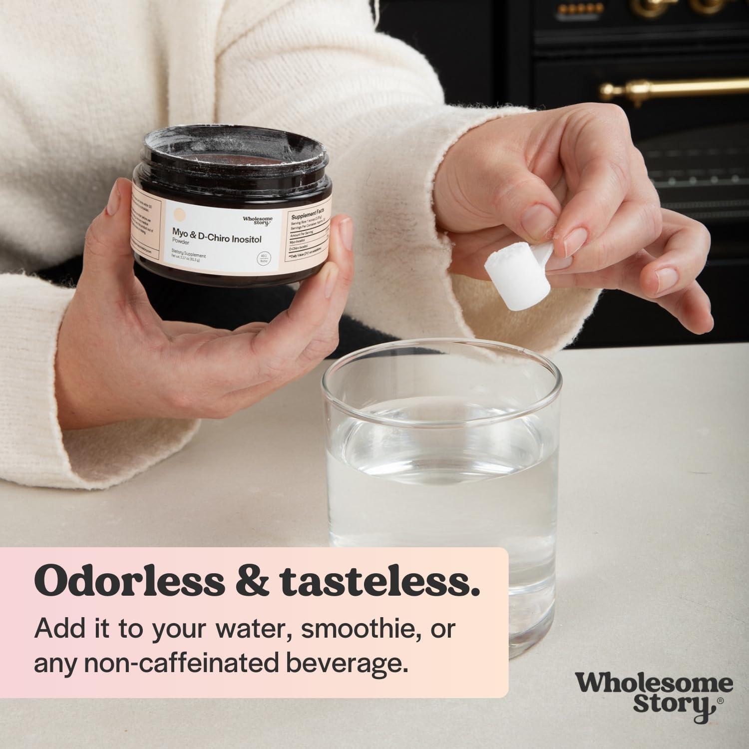 Suplemento de Inositol en Polvo Wholesome Story 30 Porciones