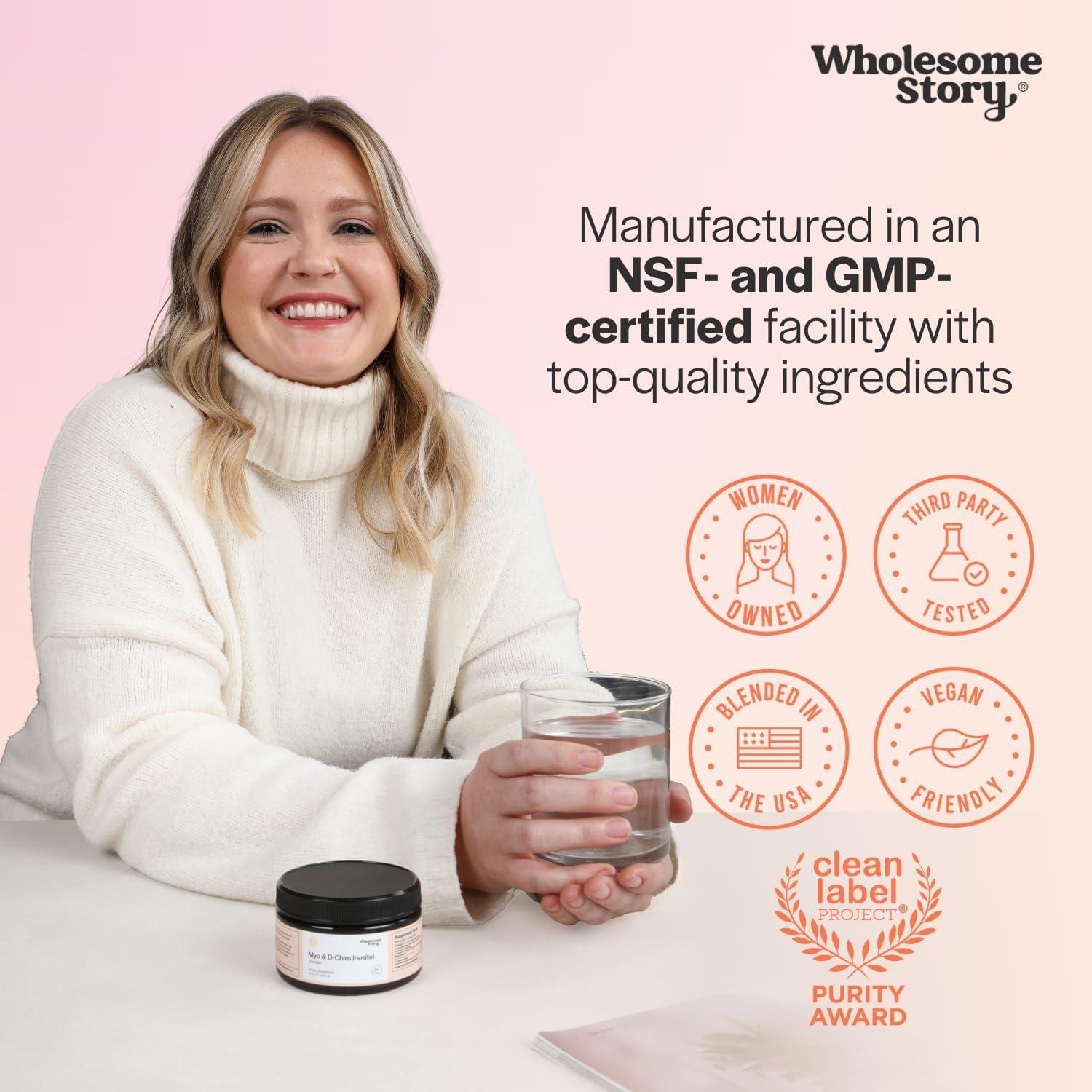 Suplemento de Inositol en Polvo Wholesome Story 30 Porciones