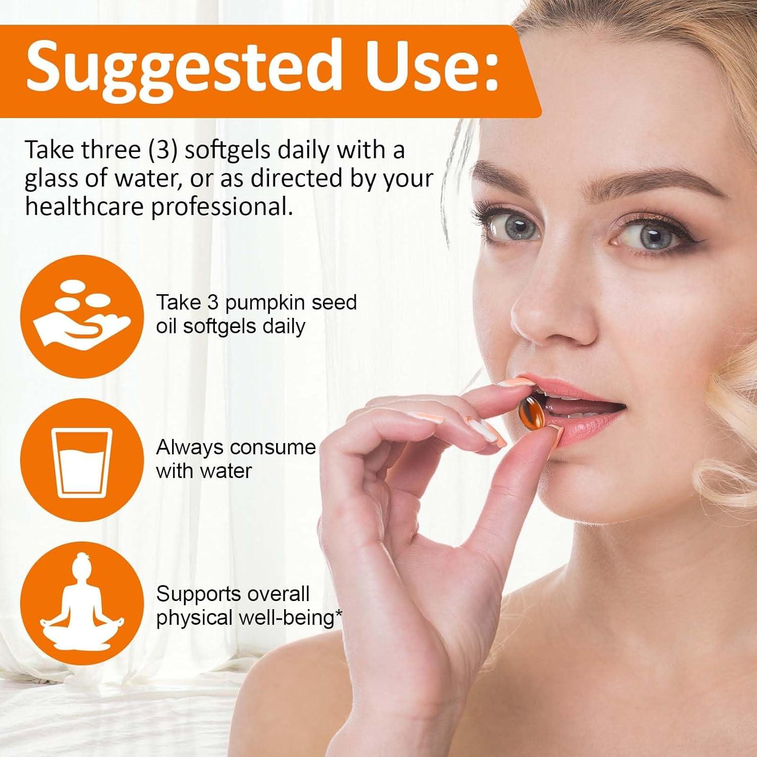 Cápsulas de Aceite de Semilla de Calabaza KITNOBLIS 300 Gelatinas