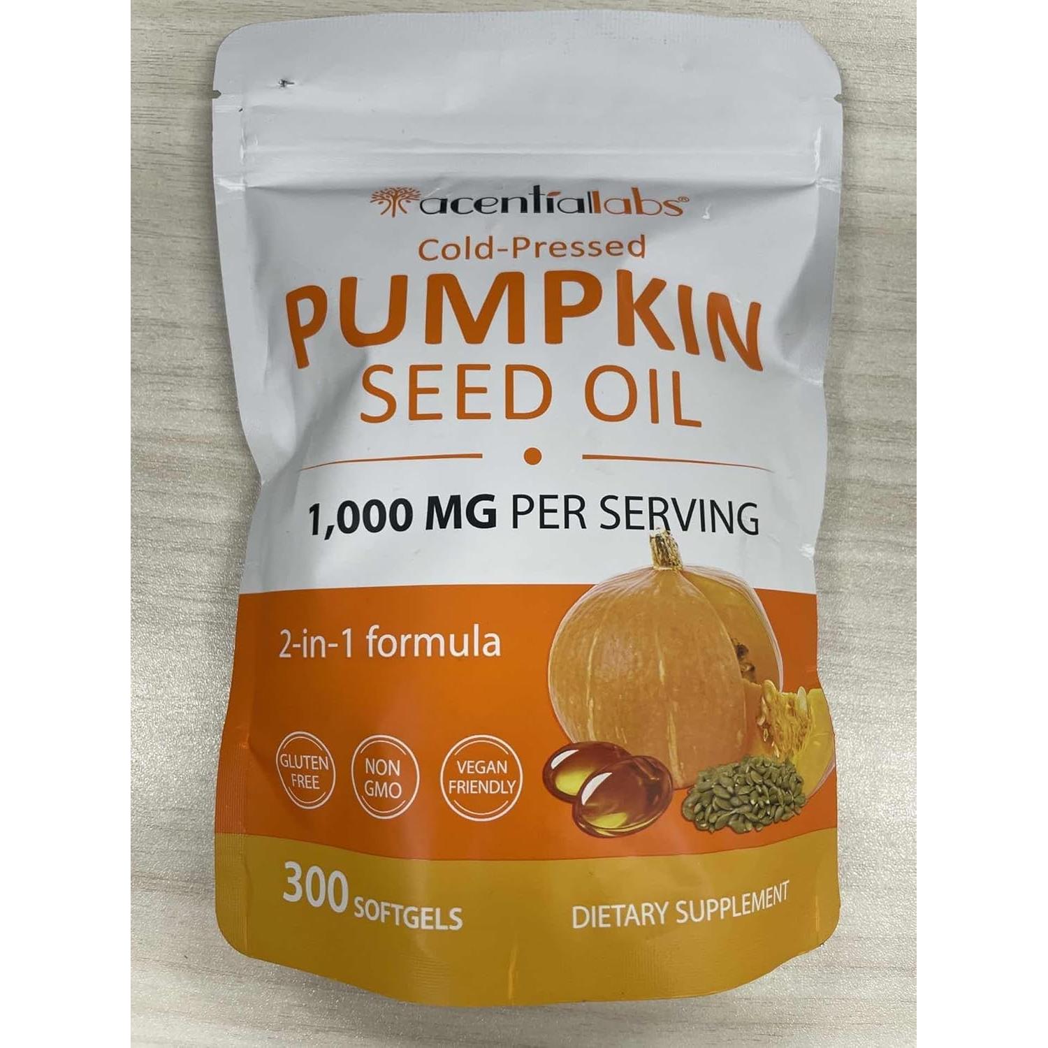 Cápsulas de Aceite de Semilla de Calabaza KITNOBLIS 300 Gelatinas