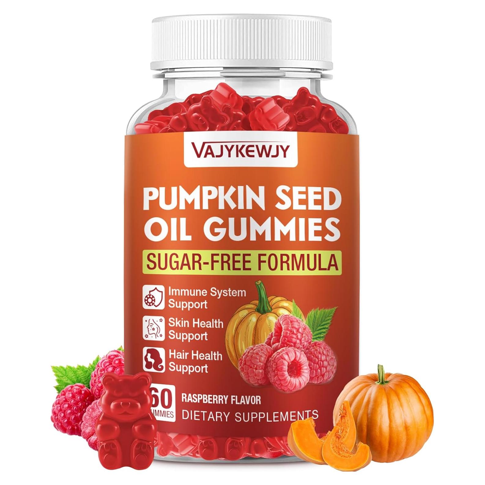 Gominolas Veganas de Aceite de Semilla de Calabaza y Saw Palmetto - 60 Unidades