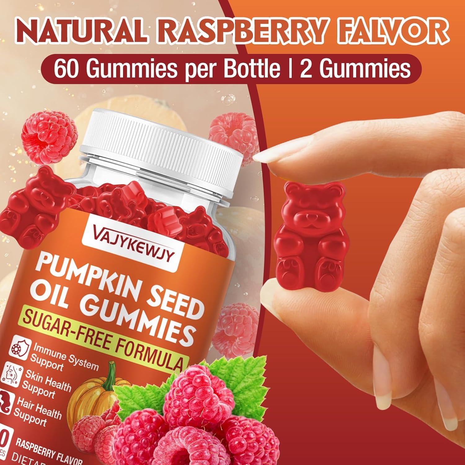 Gominolas Veganas de Aceite de Semilla de Calabaza y Saw Palmetto - 60 Unidades