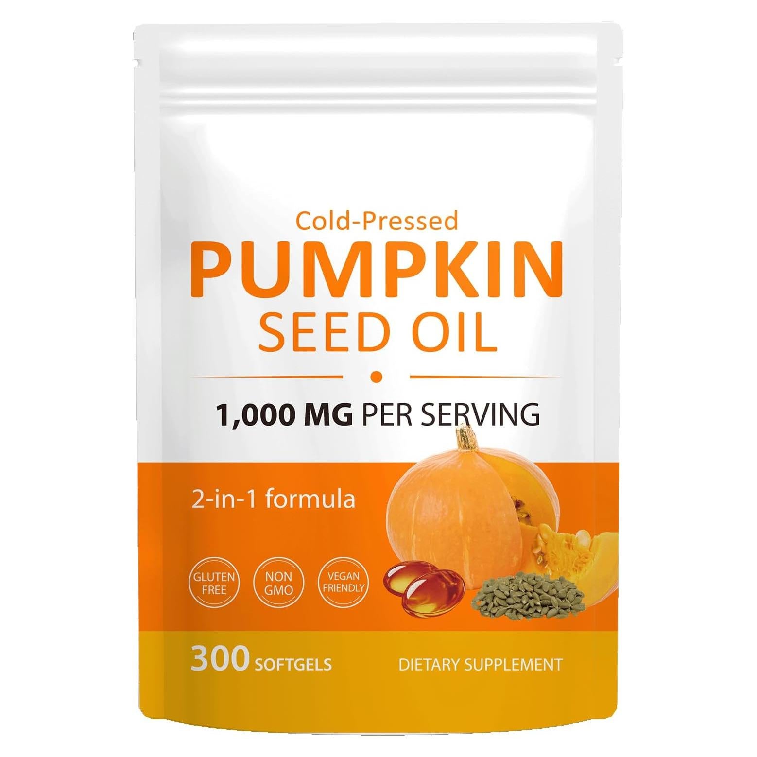 Cápsulas de Aceite de Semilla de Calabaza Orgánico Frovetani 300 Unidades