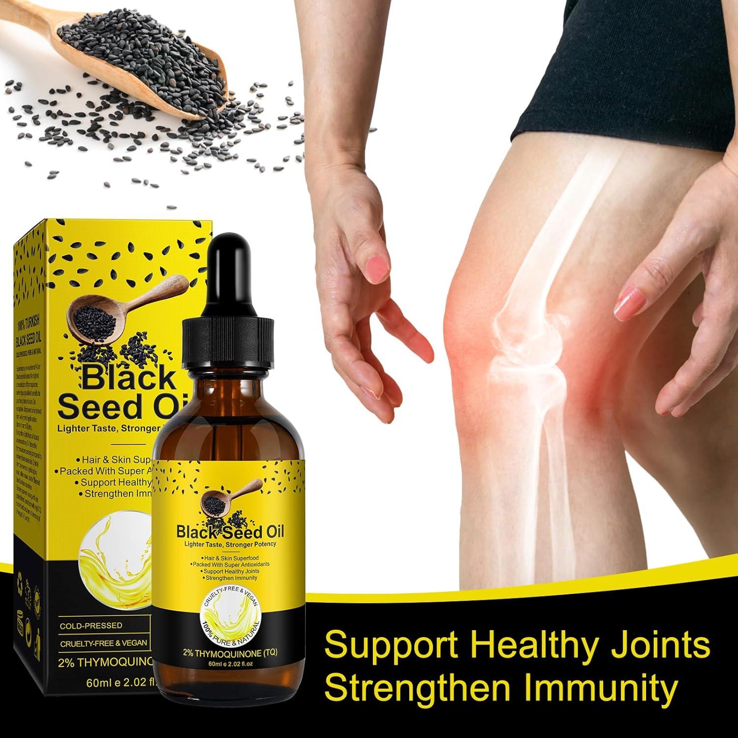 Aceite de Semilla Negra Orgánico YIEEGCM 59.87 ml Prensado en Frío