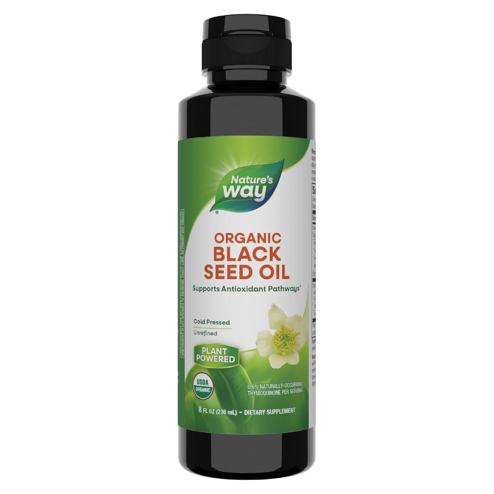 Aceite de Semilla Negra Orgánico Nature's Way 237 ml Prensado en Frío