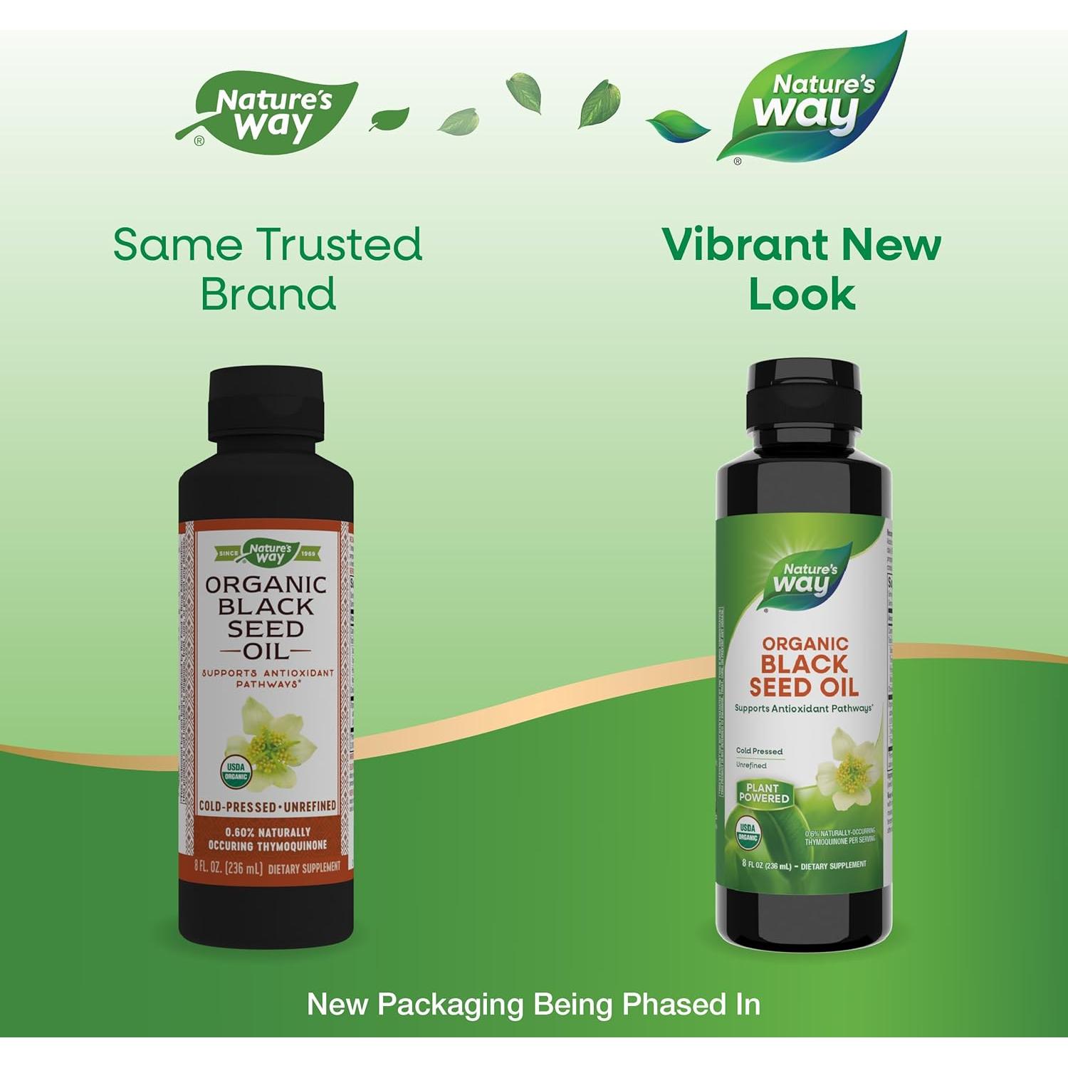 Aceite de Semilla Negra Orgánico Nature's Way 237 ml Prensado en Frío