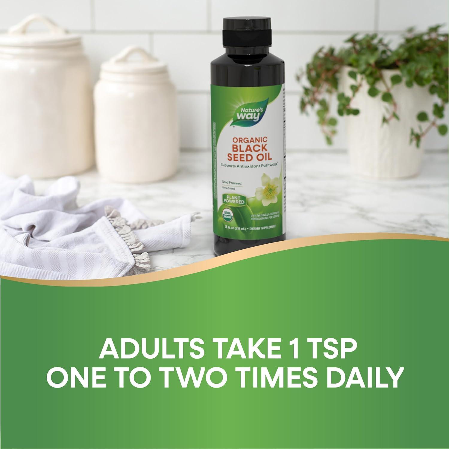 Aceite de Semilla Negra Orgánico Nature's Way 237 ml Prensado en Frío