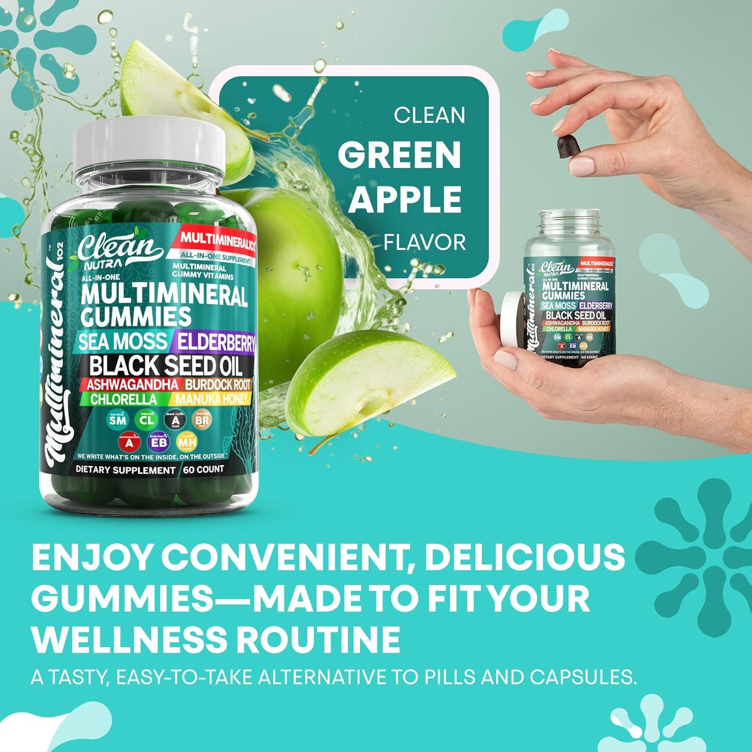 Gomitas Multiminerales Clean Nutra con Ashwagandha 408g