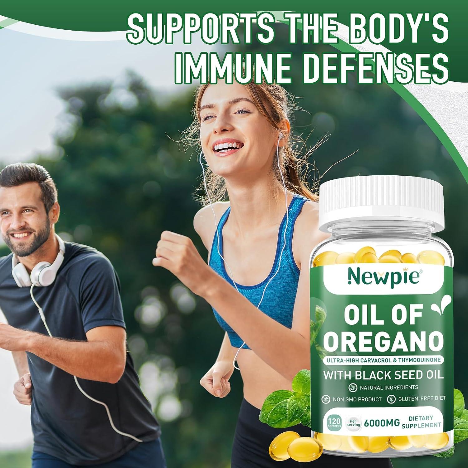 Aceite de Orégano Newpie 120 Cápsulas Blandas 6000 mg