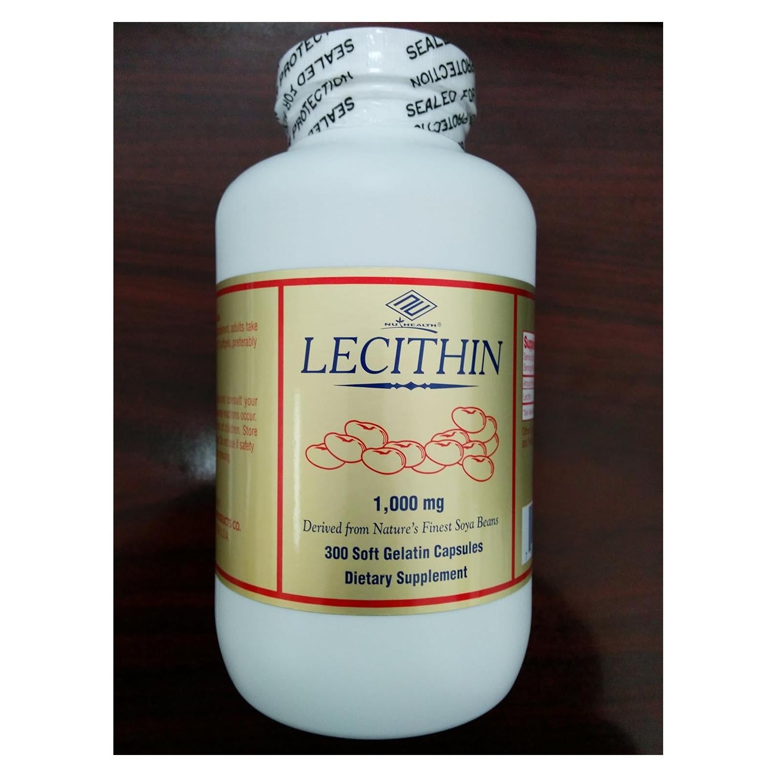 Lecitina 1000 mg Nu-Health 300 Gelatinas Blandas