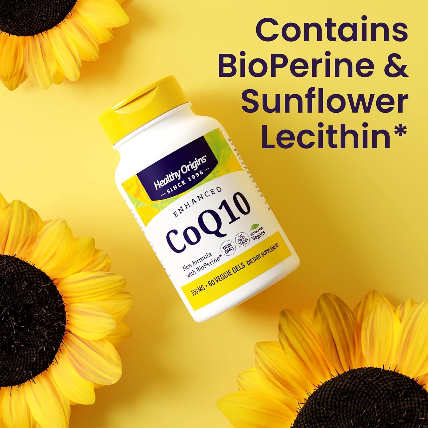 Suplemento CoQ10 Healthy Origins 100 mg - 150 Geles Vegetales