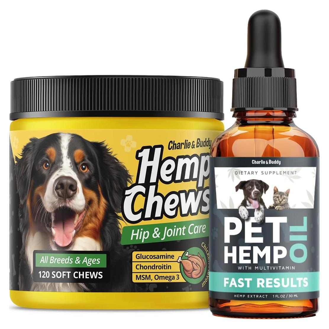 Aceite de Cáñamo Charlie & Buddy para Perros y Gatos 250ml