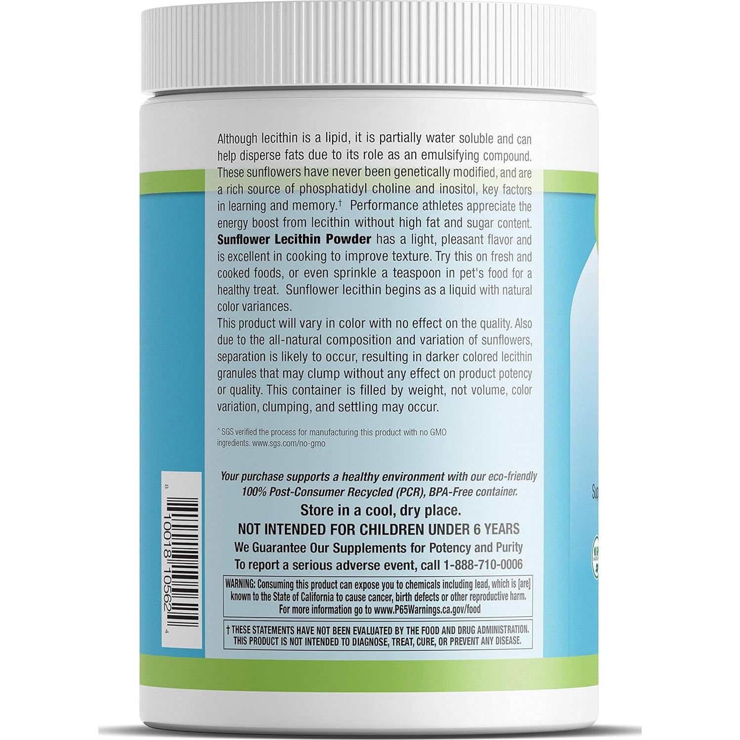 Polvo de Lecitina de Girasol Livamed 454 g - Tubo PCR