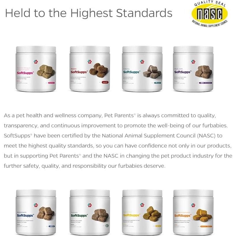 Suplemento Articular para Perros Pet Parents - 90 Masticables con Glucosamina y Mejillón de Labio Verde