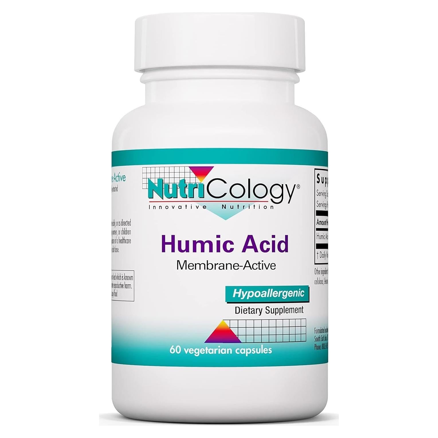 Suplemento Ácido Húmico Nutricology 750mg - 60 Cápsulas