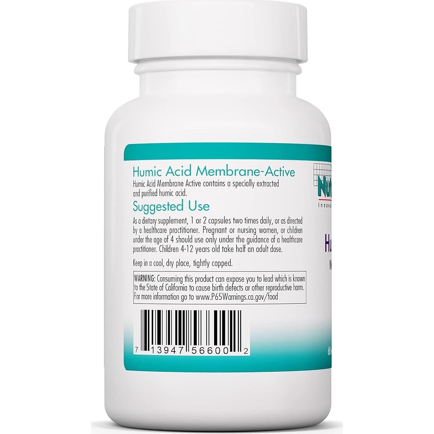 Suplemento Ácido Húmico Nutricology 750mg - 60 Cápsulas