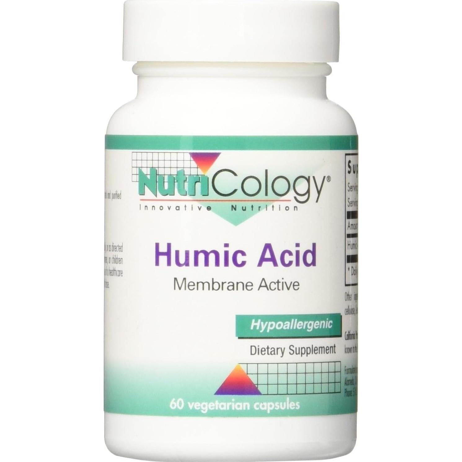 Suplemento Ácido Húmico Nutricology 750mg - 60 Cápsulas