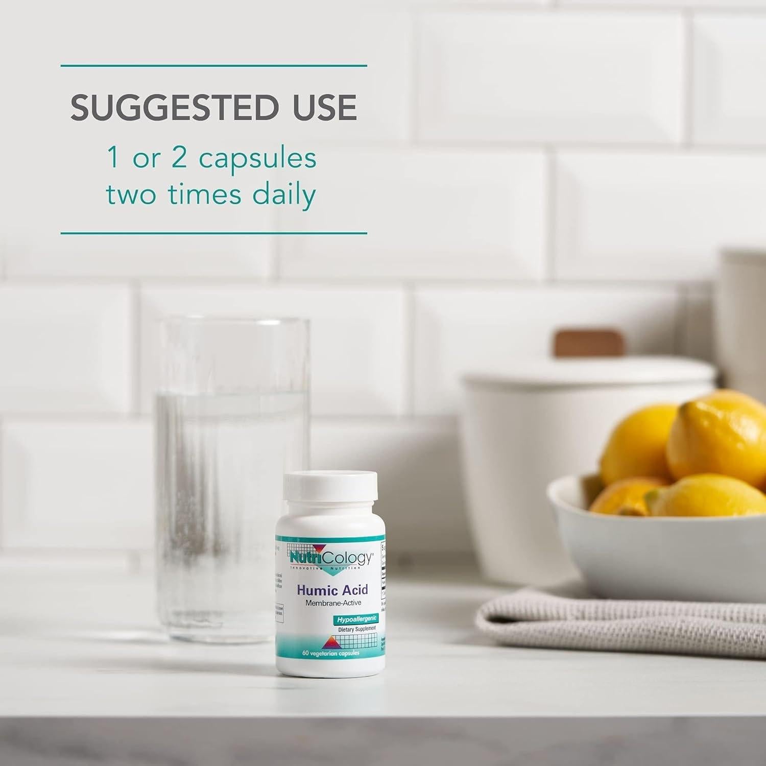 Suplemento Ácido Húmico Nutricology 750mg - 60 Cápsulas