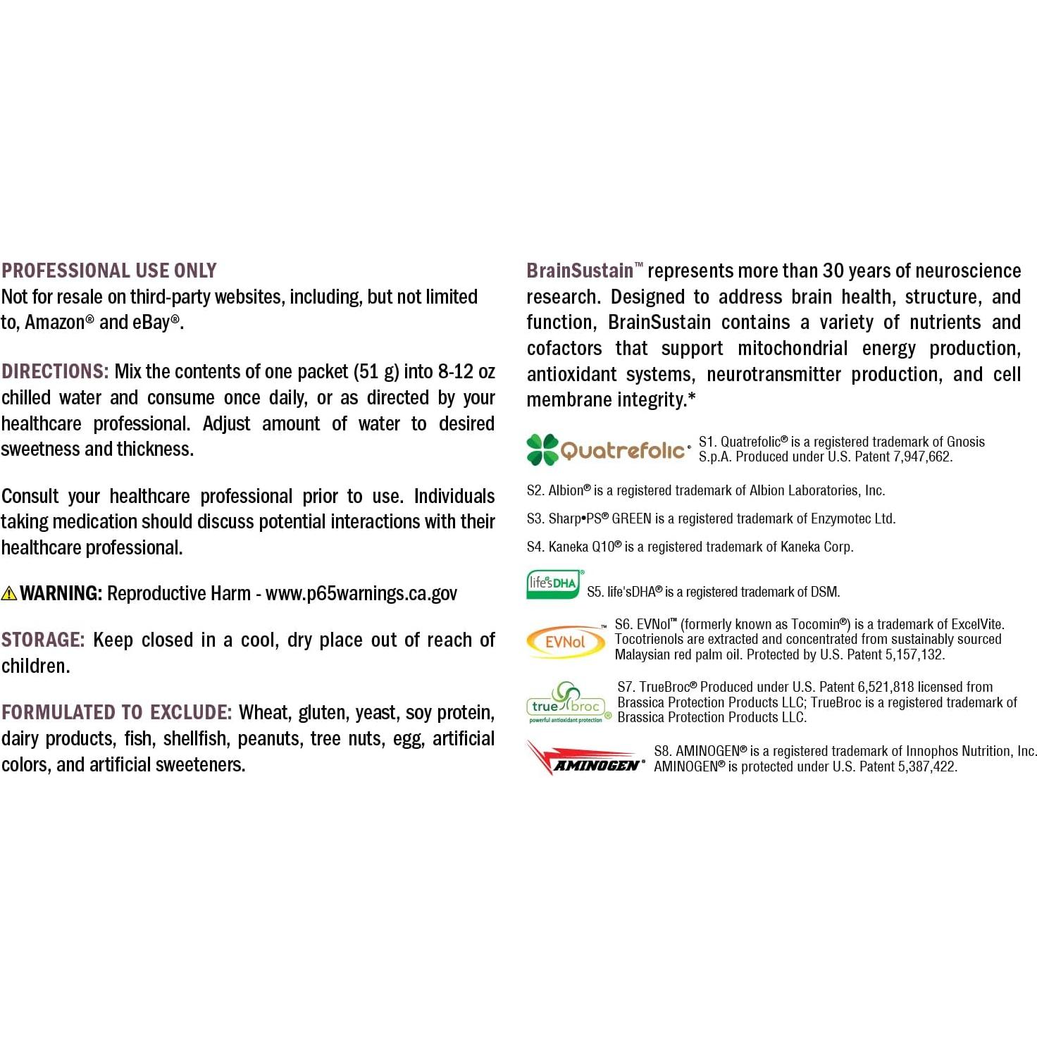 XYMOGEN BrainSustain Polvo 510g - Bebida Chocolate para Memoria