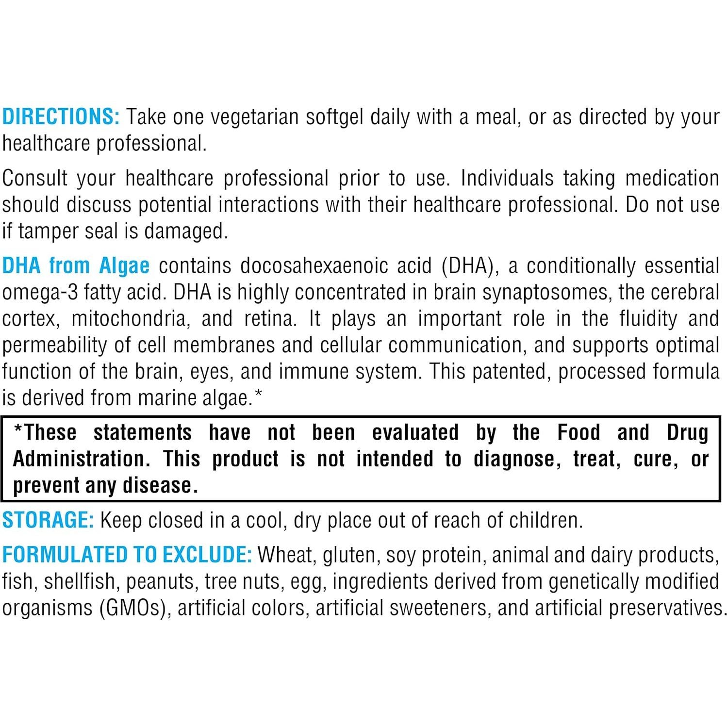 Suplemento DHA de Algas Xymogen 60 Gelatinas Blandas