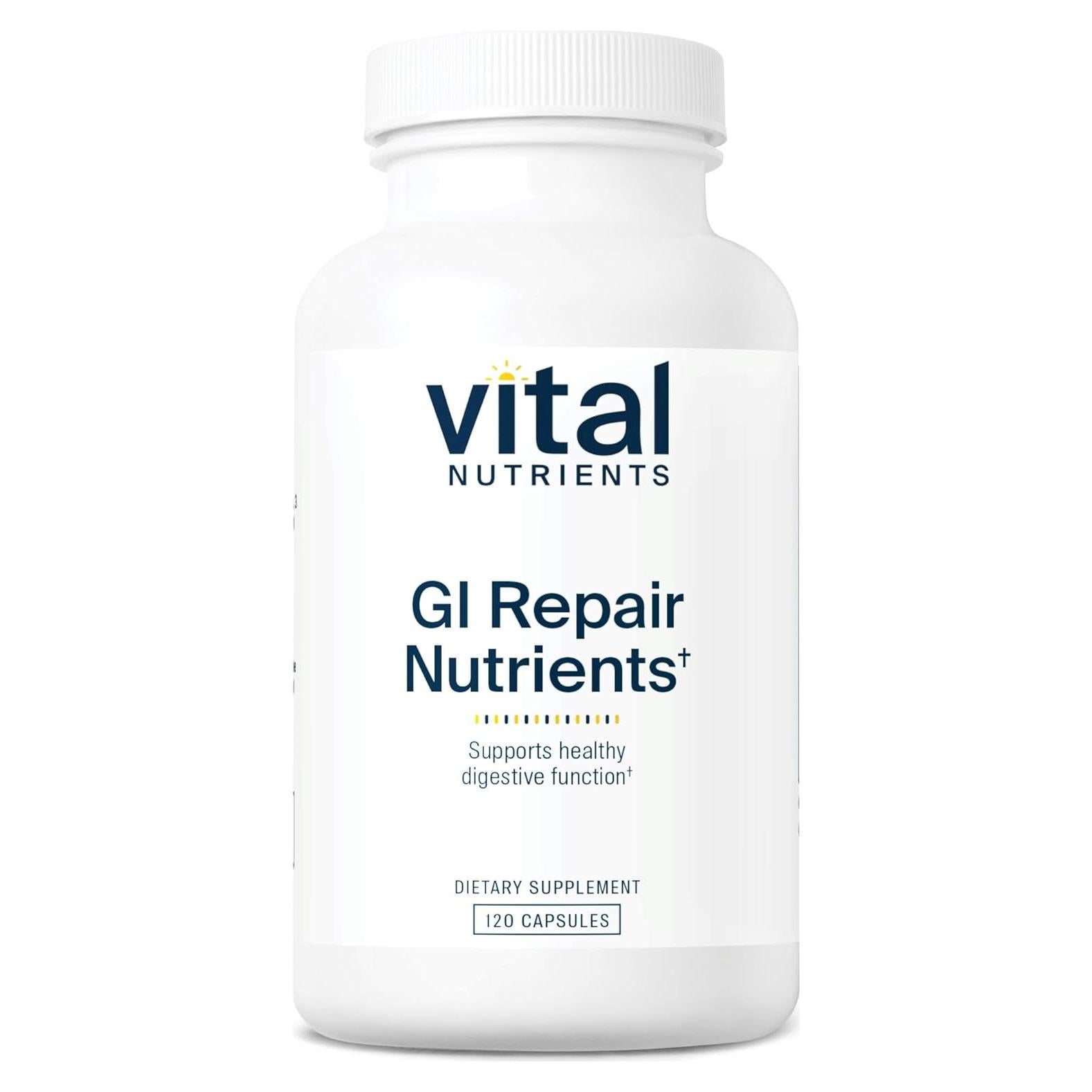 Suplemento Digestivo Vital Nutrients | 120 Cápsulas L-Glutamina