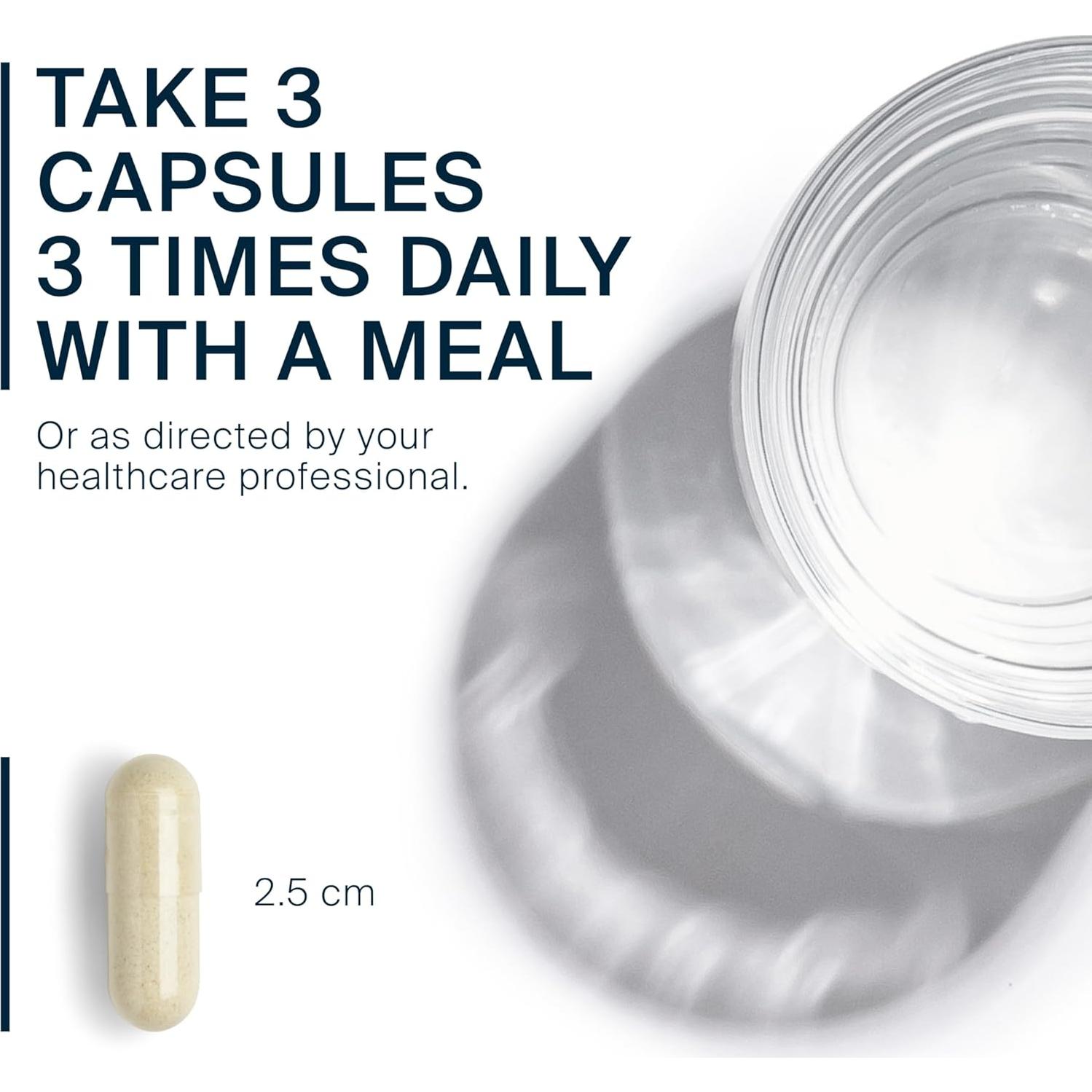 Suplemento Digestivo Vital Nutrients | 120 Cápsulas L-Glutamina