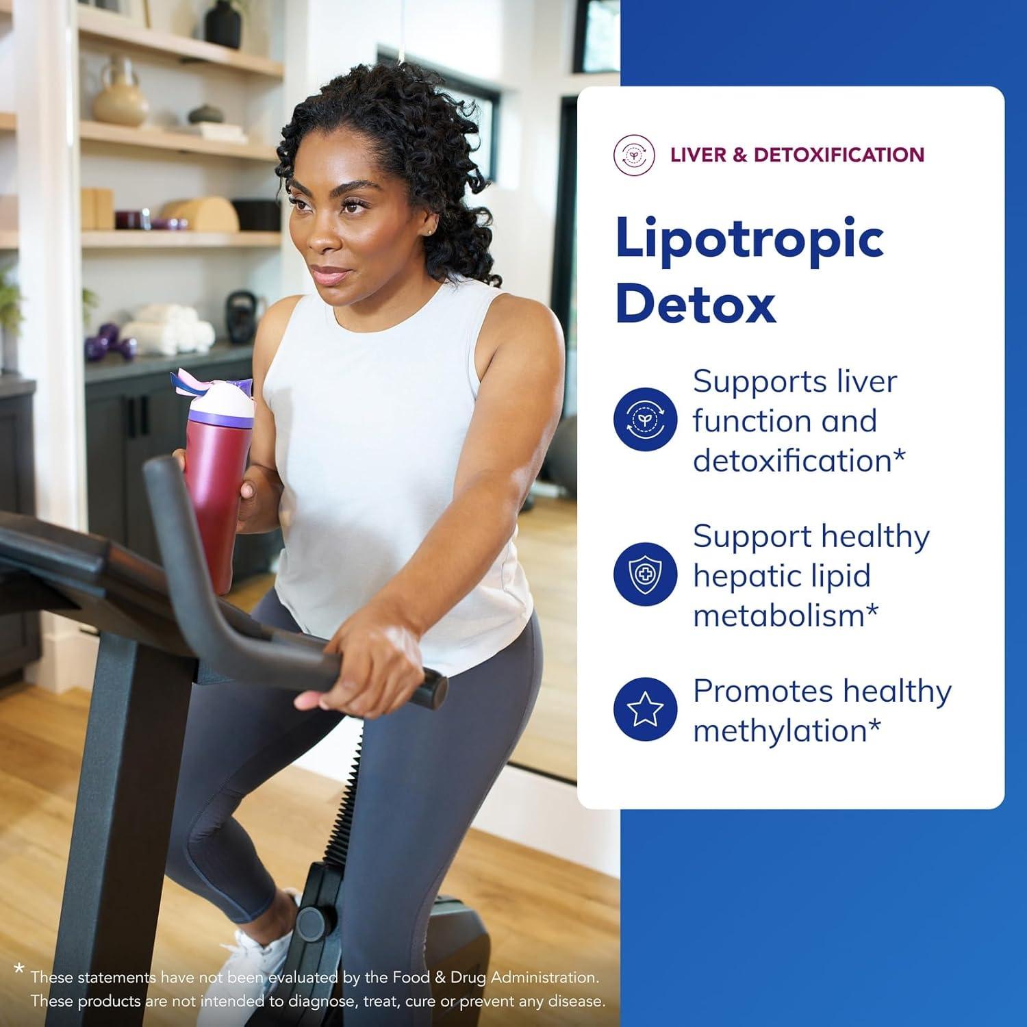 Suplemento Detox Lipotrópico Pure Encapsulations 120 Cápsulas