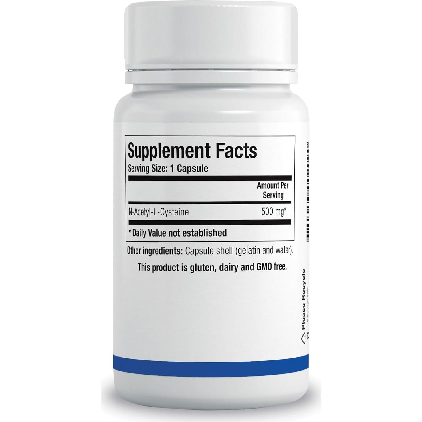 N-Acetil L-Cisteína Biotics Research 500 mg 180 Cápsulas