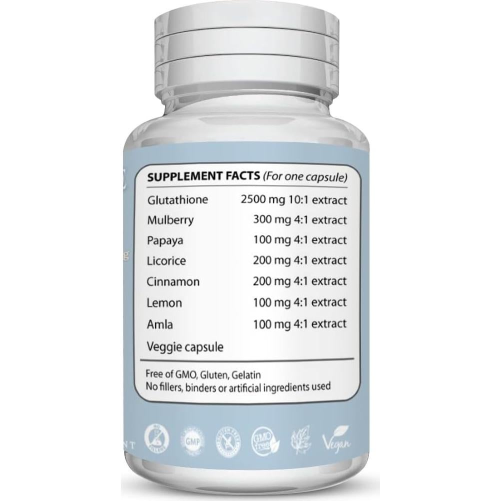 Píldoras Blanqueadoras de Piel KUR Live Simply - 90 Cápsulas Naturales