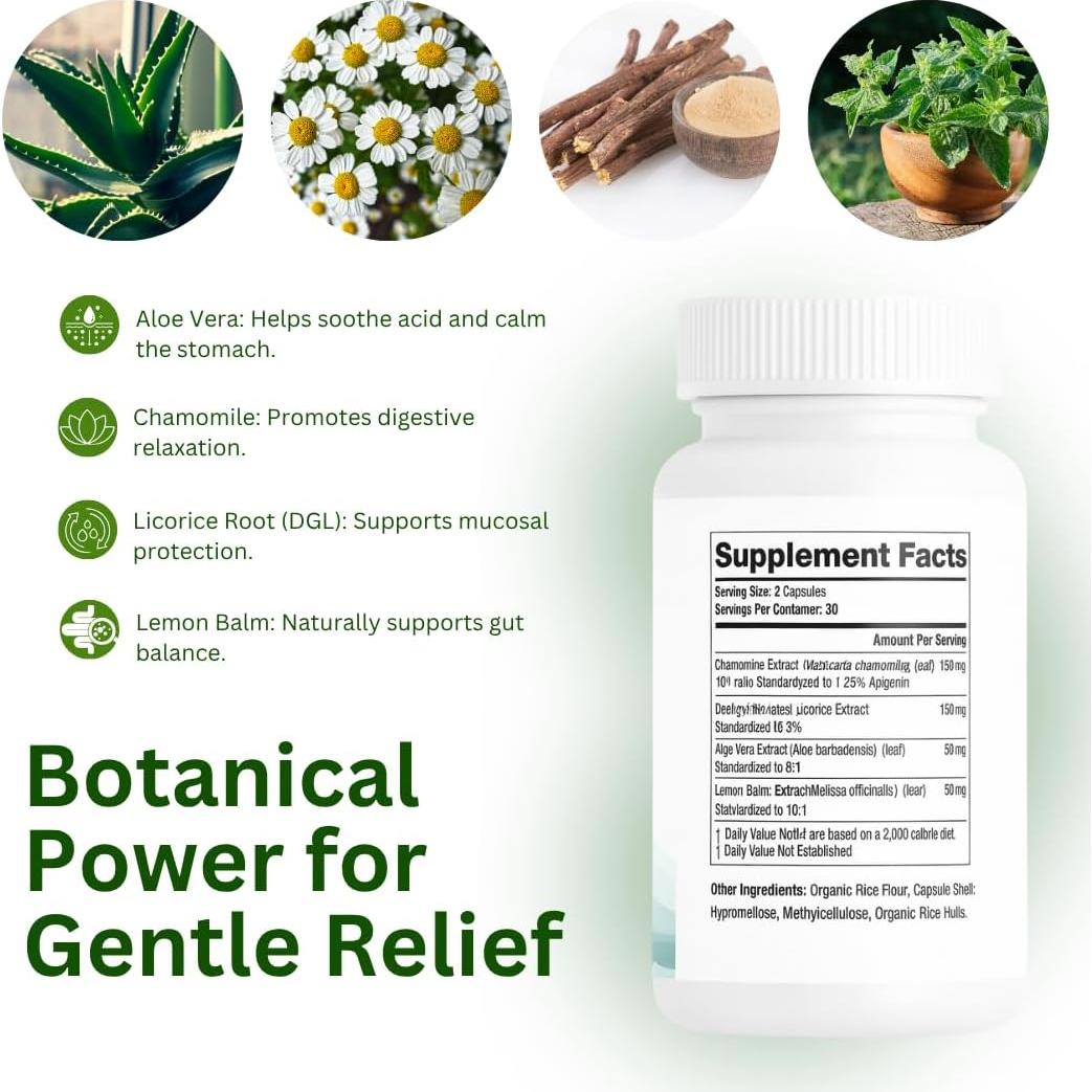 Suplemento Digestivo XRIM Inhibidor de Reflujo 90 Cápsulas