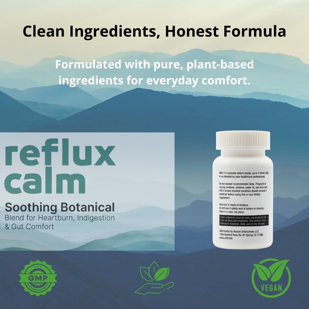 Suplemento Digestivo XRIM Inhibidor de Reflujo 90 Cápsulas