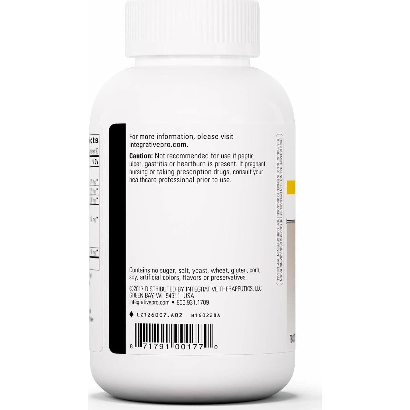 Suplemento Digestivo Integrative Therapeutics Panplex 2-Fases 180 Cápsulas