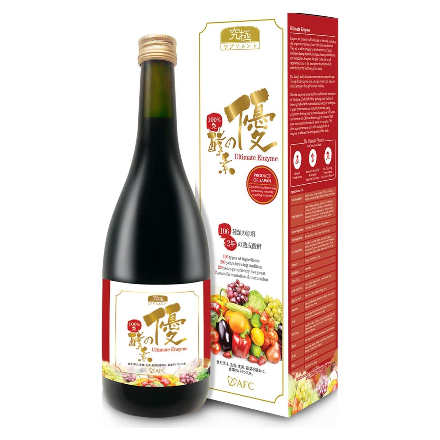 Bebida Enzimática Digestiva AFC Japón 720ml - 106 Frutas y Verduras