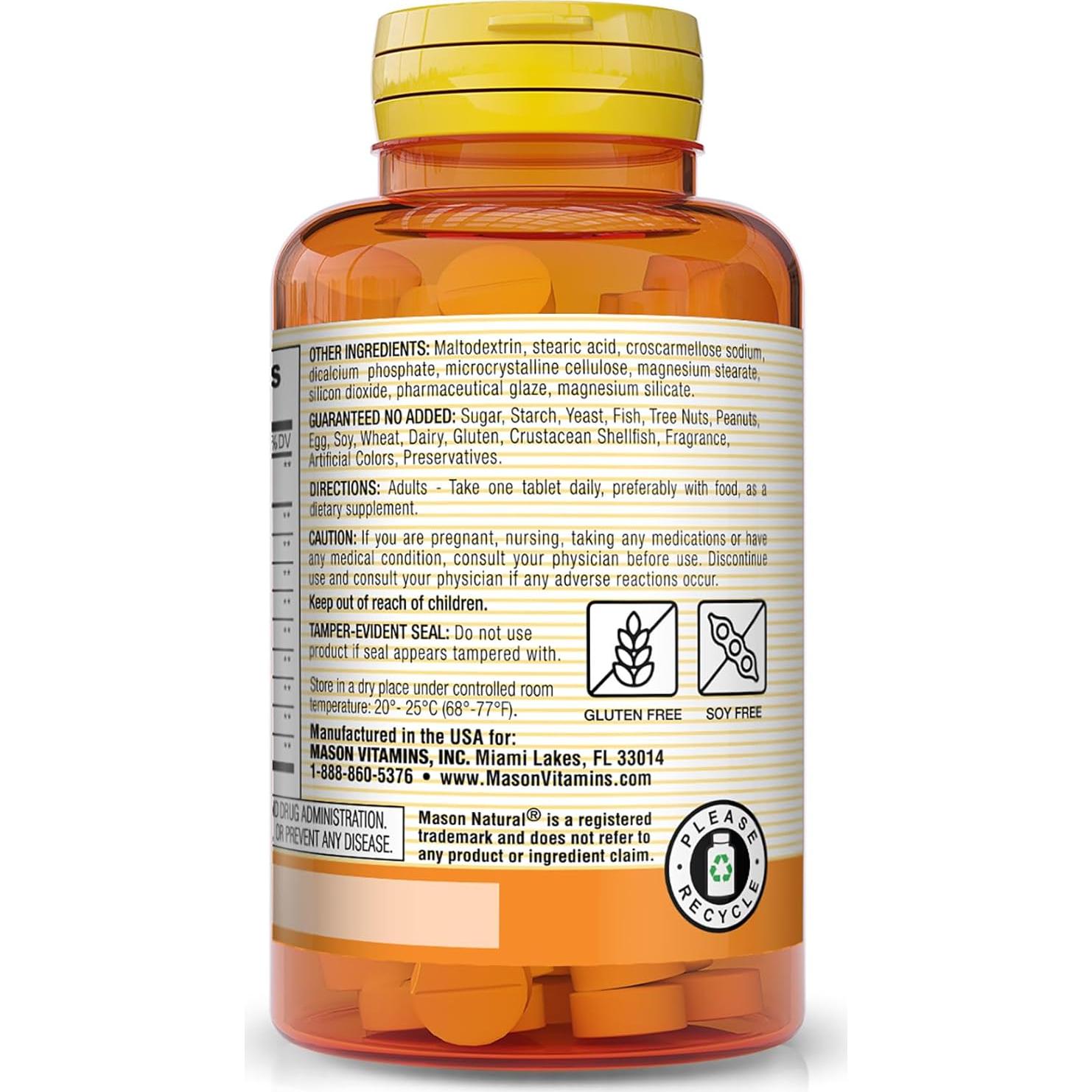 Enzimas Digestivas Mason Natural con Probioticos 90 Tabletas