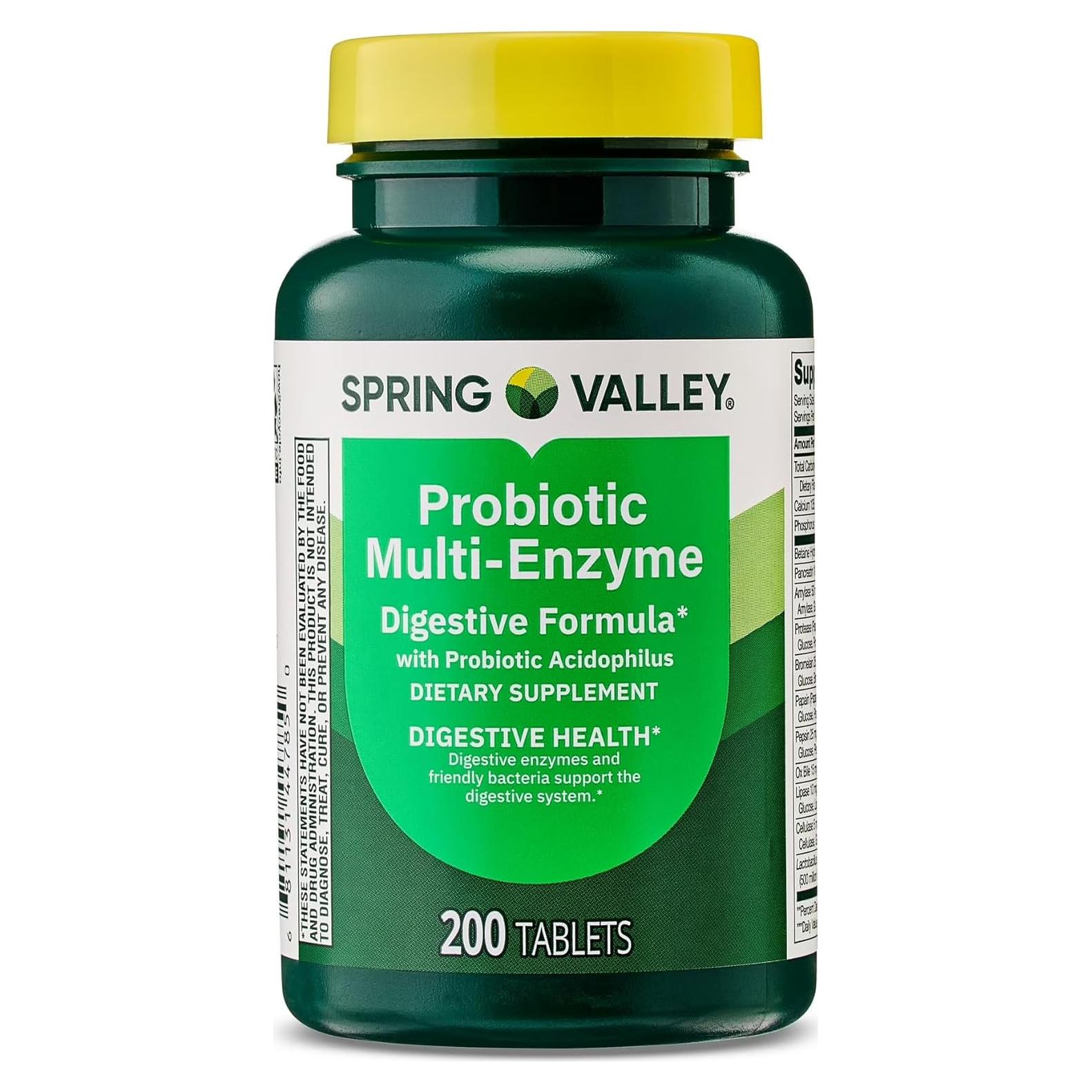 Tabletas Digestivas Multi-enzima Probiótica Genérico - 200 Unidades